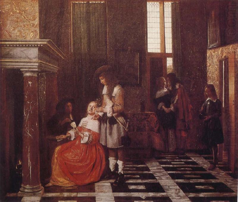 Pieter de Hooch The Card-Players china oil painting image
